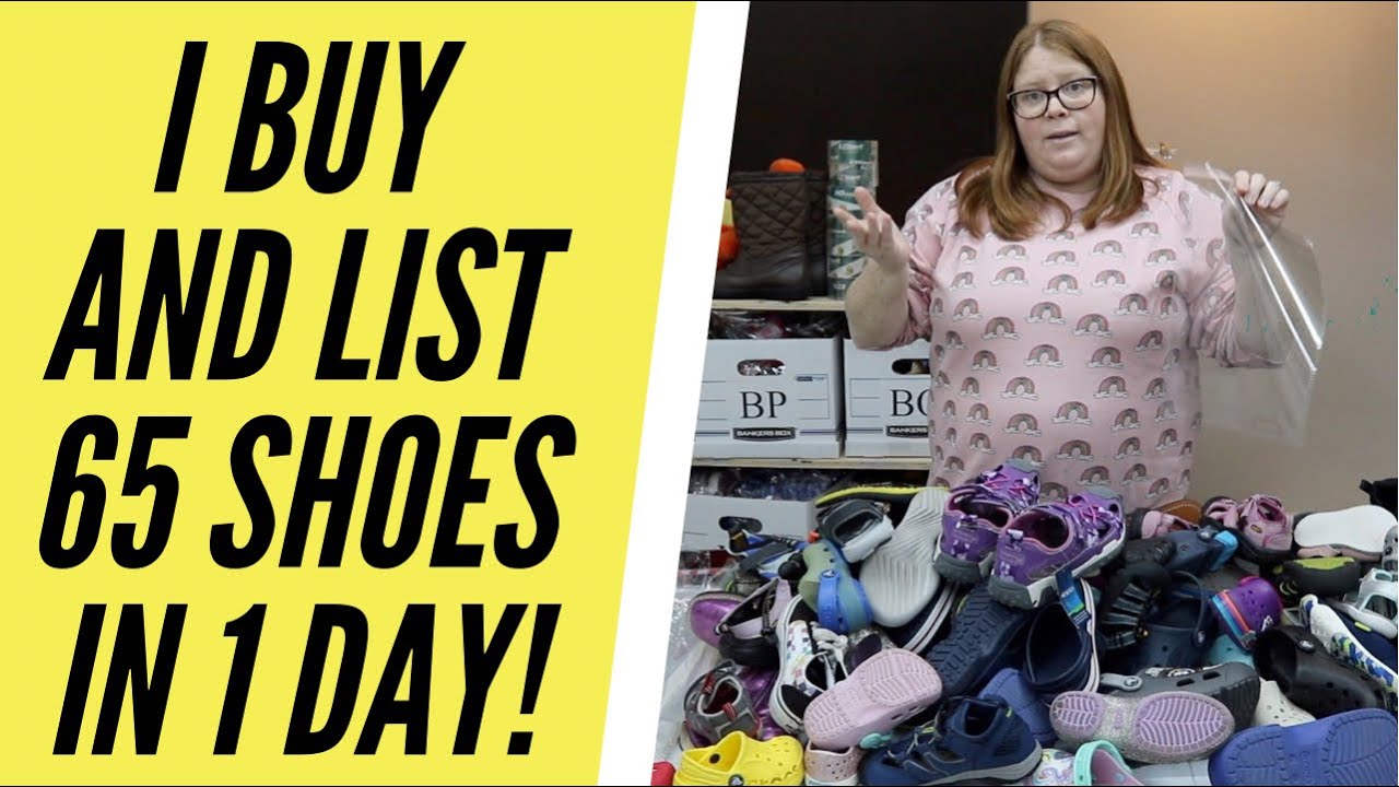 I sourced and listed 65 pairs of shoes in 8 hours! See how I did it!