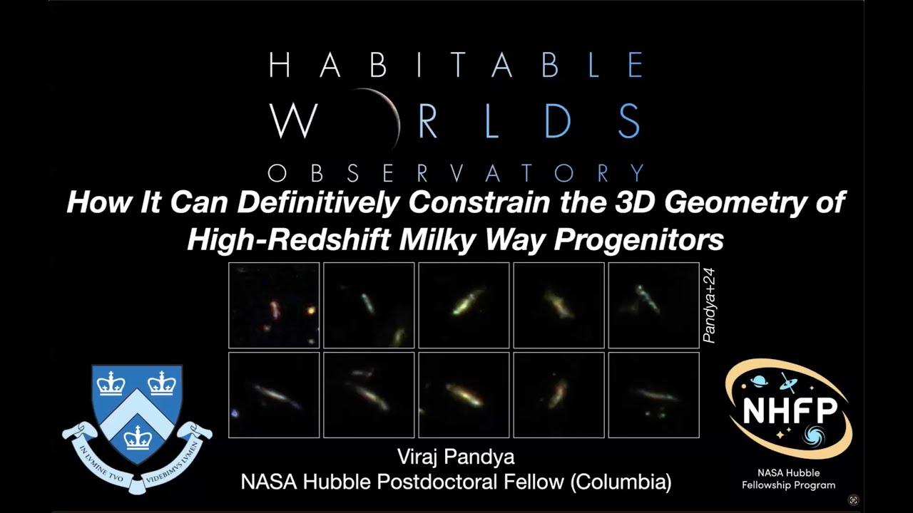 [Galaxies SIG] How HWO Can Constrain the Geometry of High-Redshift MW Progenitors - Viraj Pandya