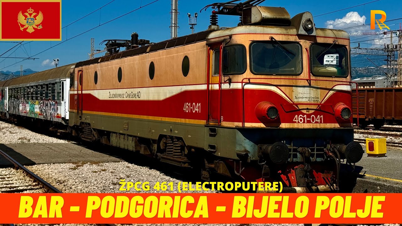 Cab Ride Bar - Bijelo Polje (Beograd - Bar Railway, Montenegro, June 2025) train driver's view 4K