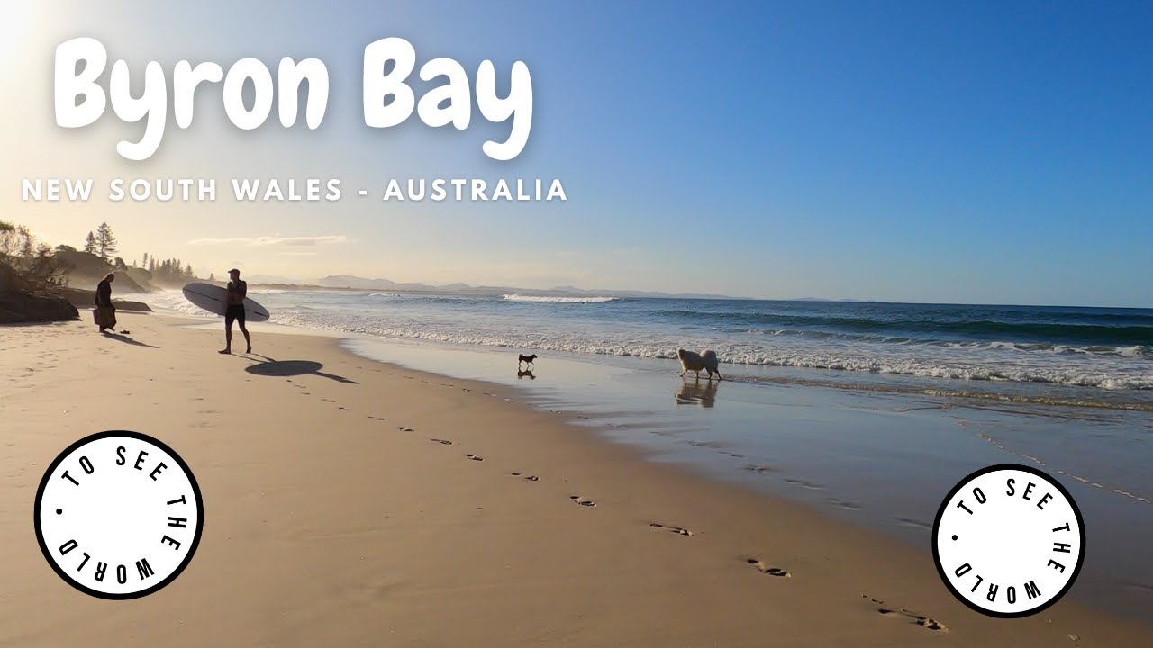 4K - 🇦🇺🇦🇺BYRON BAY - BELONGIL DOG BEACH -NSW - AUSTRALIA 🇦🇺🇦🇺