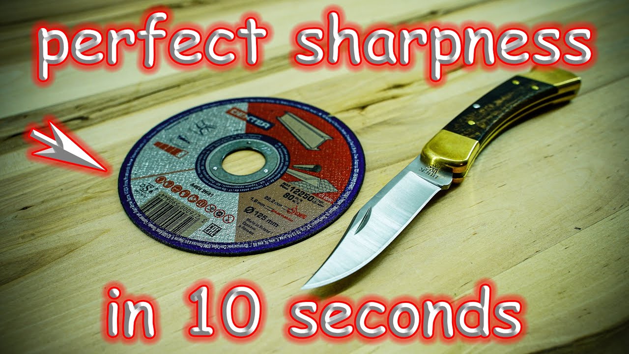 The BEST knife sharpener from the disc for the angle grinder DIY
