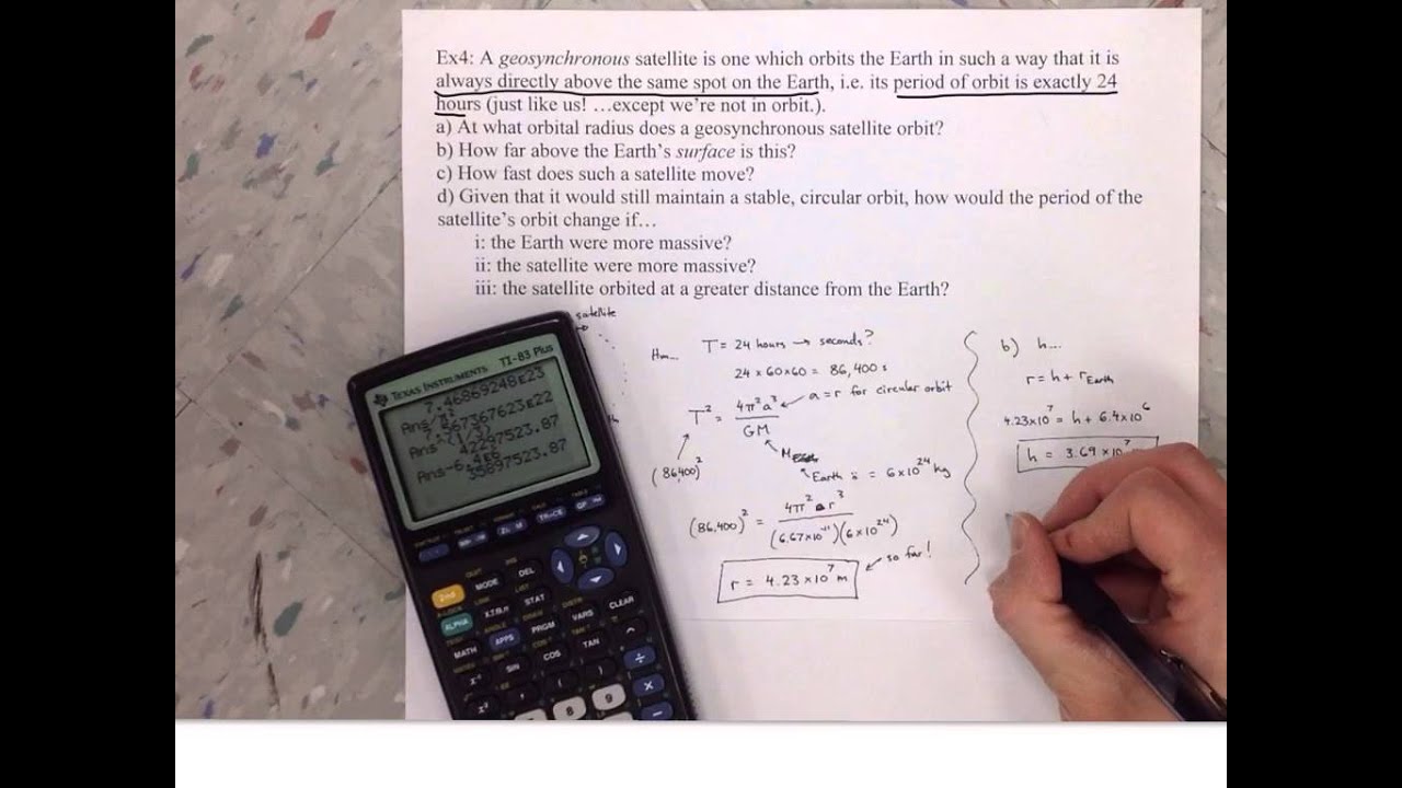 Kepler's 3rd Law Example Problem