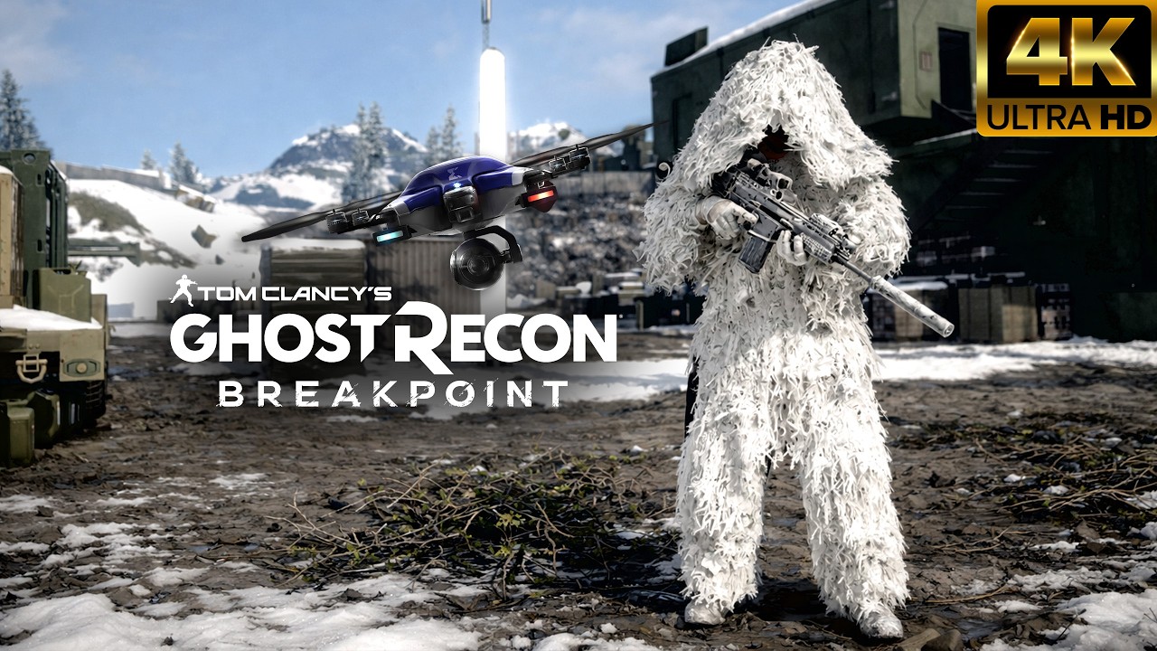Ghost Recon Breakpoint – Ultra Realistic Snow Ghillie Sniper Gameplay ❄️