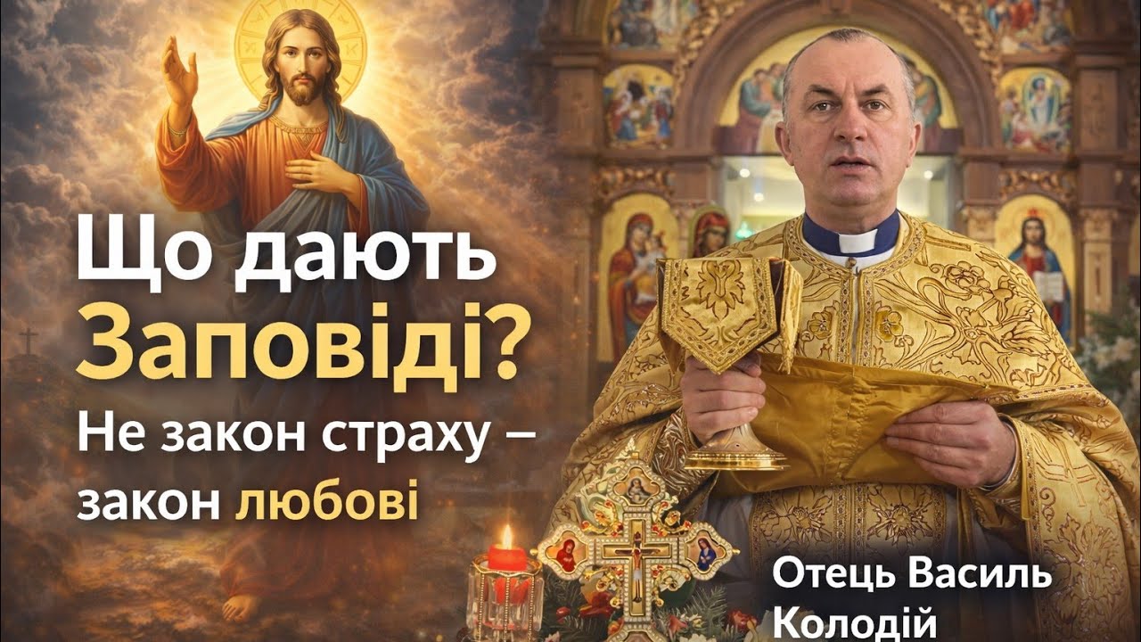 Що нам дають Божі Заповіді? | Отець Василь Колодій про свободу, совість і життя з Богом