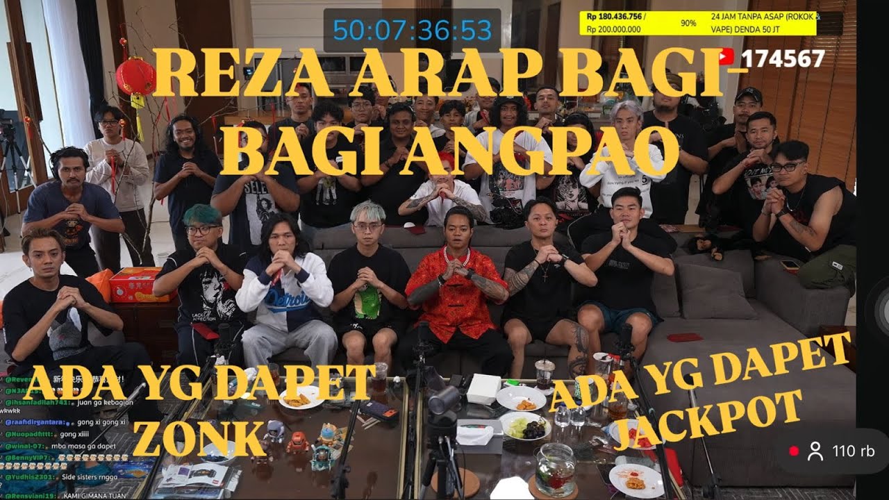 REZA ARAP BAGI-BAGI ANGPAO, ADA ZONK ADA JACKPOT❗️❗️❗️