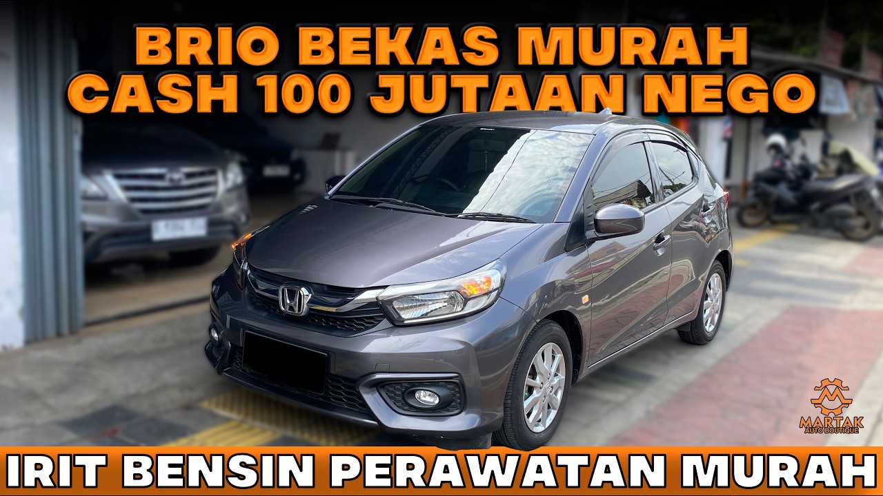 MOBIL BEKAS MURAH HONDA BRIO SATYA HARGA CASH 100 JUTAAN MASIH NEGO