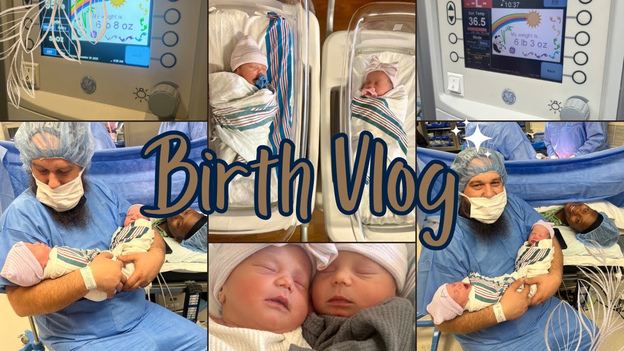 BIRTH VLOG • C-SECTION • NOT MY BIRTH PLAN • DELIVERY @ 38 WEEKS • FRATERNAL TWINS • HOSPITAL STAY
