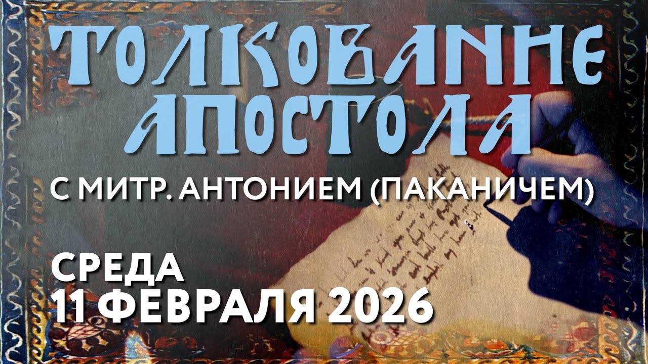 Среда, 11 февраля 2026 года. Толкование Апостола с митр. Антонием (Паканичем).