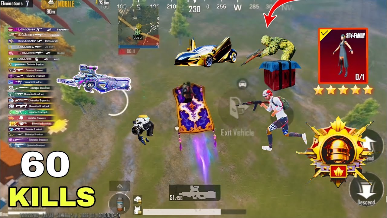 Wow!😍 NEW BEST LOOT GAMEPLAY with/ AWM+p90 🥵 Pubg Mobile