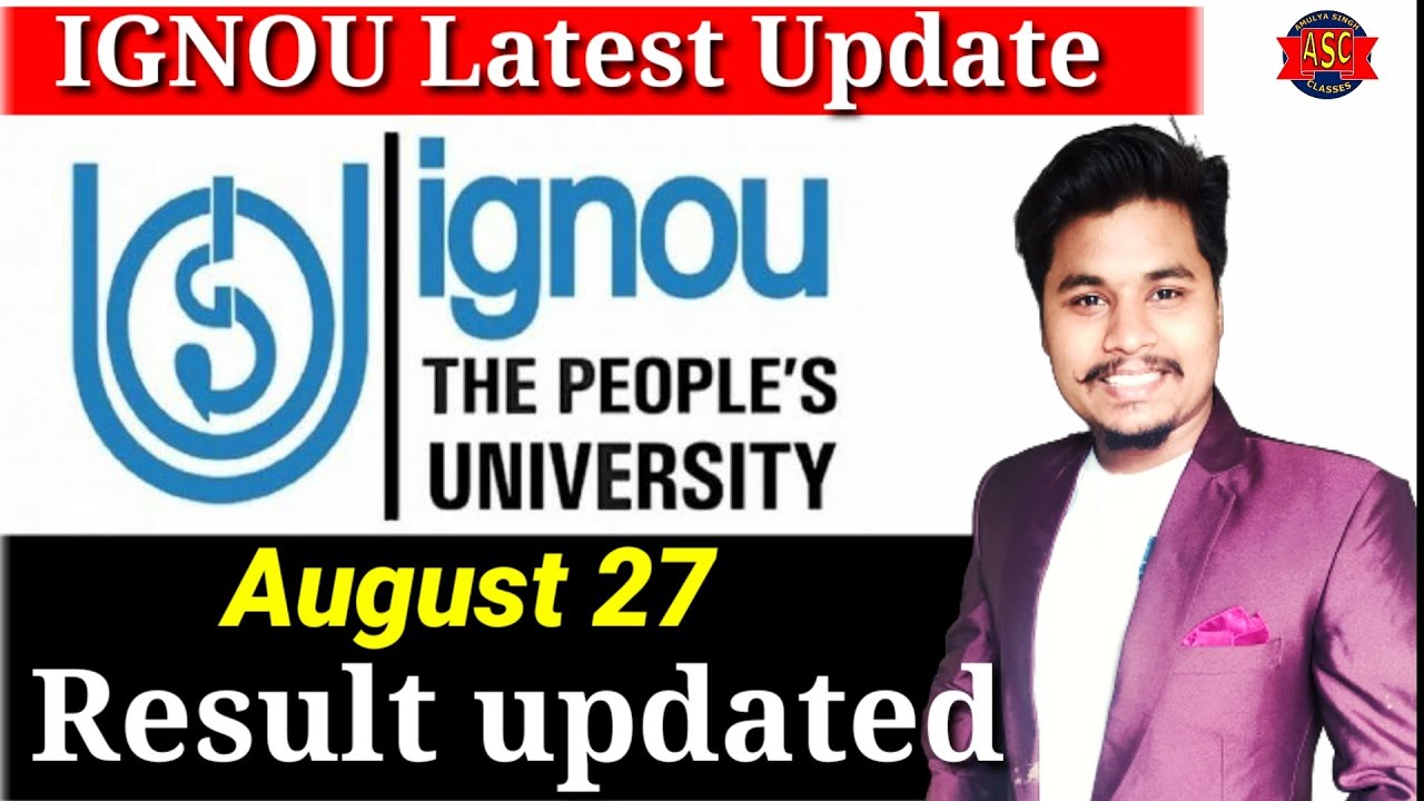 IGNOU 27 August 2021 Result updated June & February 2021Exam New Result Updated for All Students