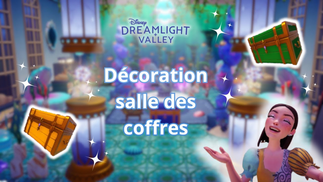 Décoration salle des COFFRES & Organisation des RESSOURCES - Disney Dreamlight Valley ✨