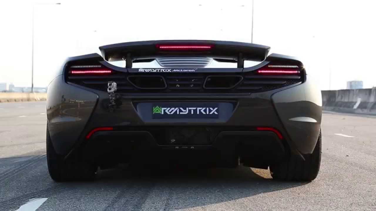 McLaren 650S Spider test run with Armytrix Performance Titanium Valvetronic Exhaust