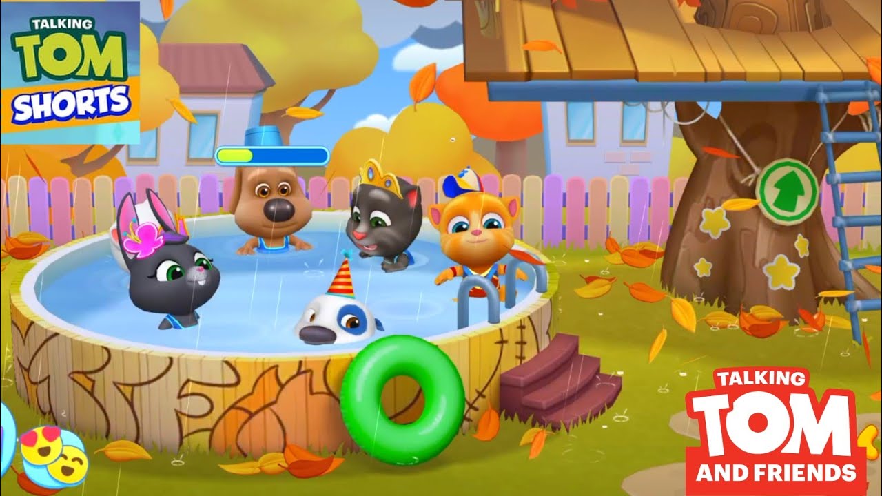 Crazy Waterpark Day 💦 My Talking Tom Friends 2 Game Stories 🐱 Water battle
