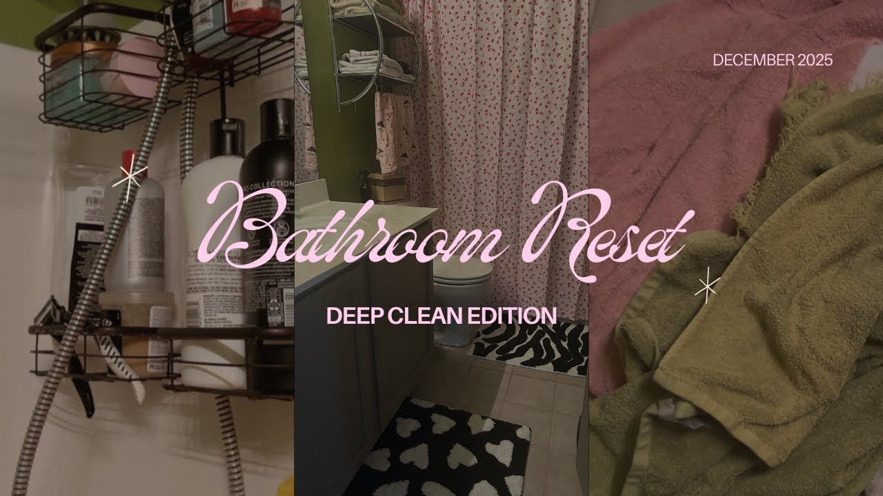 ˚✧₊ deep clean my bathroom w/ me!! ⁎⁺˳✧༚