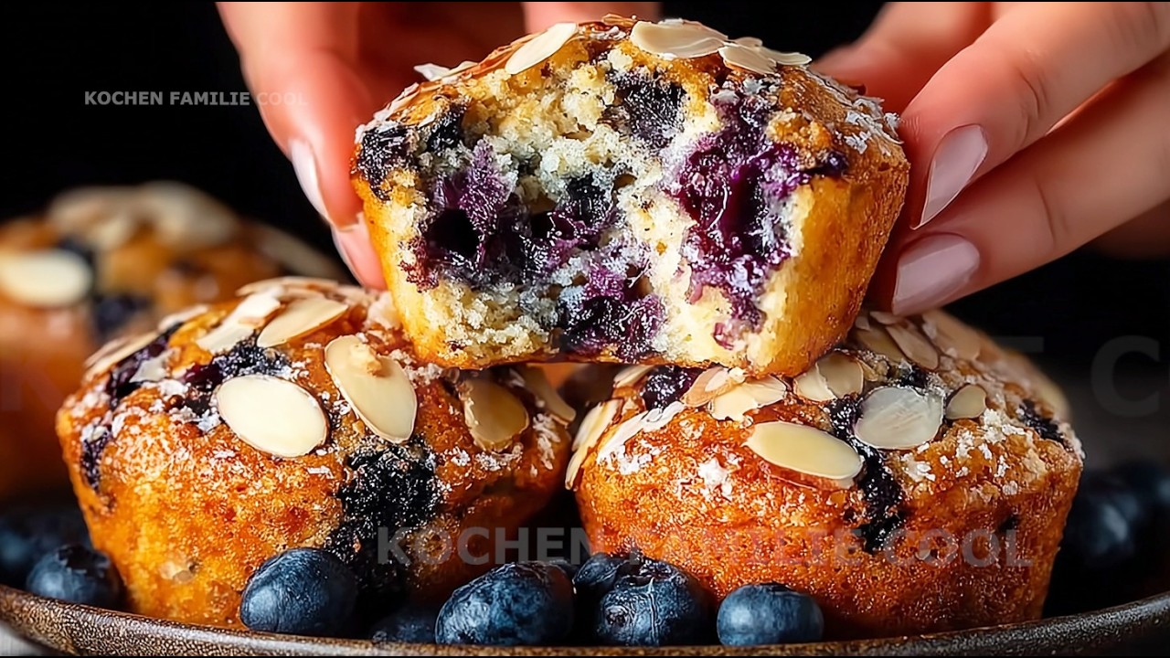 GREEK YOGURT KETO MUFFINS! Blueberry or Banana, No Flour