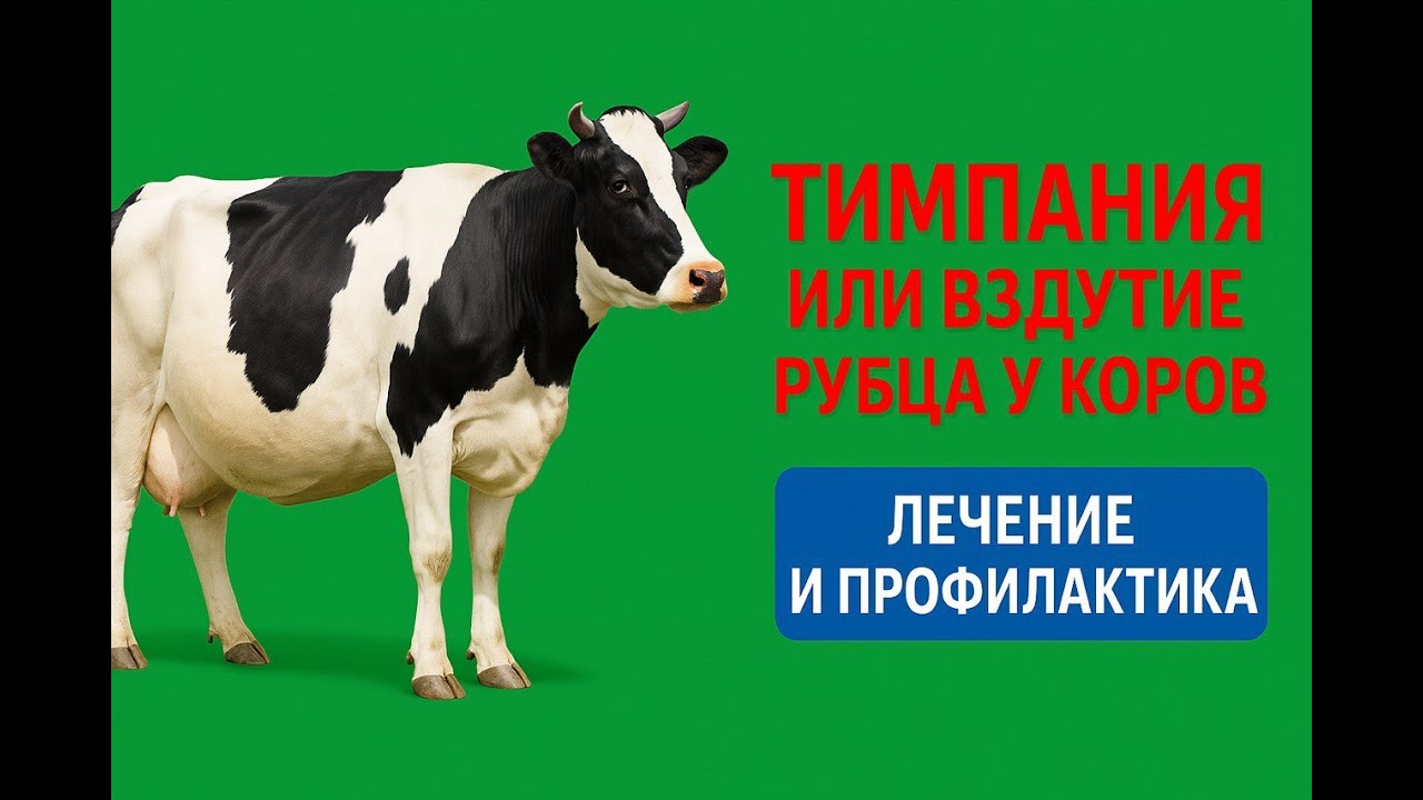 Вздутие рубца у коровы. Лечение тимпании рубца у крупного рогатого скота и его профилактика.