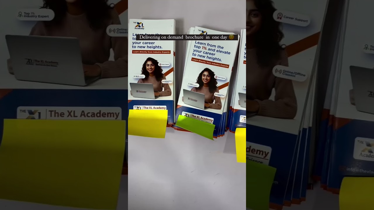Delivered 500 custom-designed brochures to a thrilled client in just one day. #Printfry #brochure
