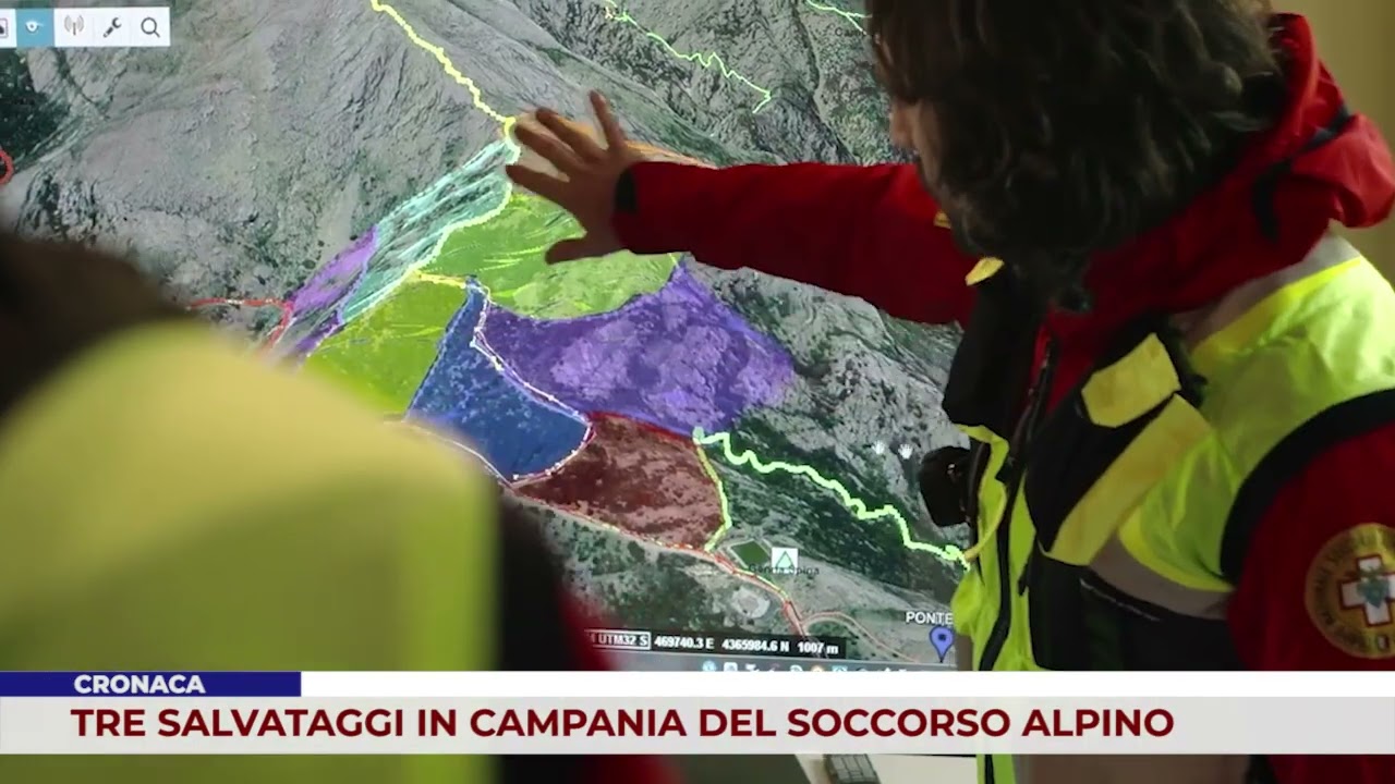 CRONACA. TRE SALVATAGGI IN CAMPANIA DEL SOCCORSO ALPINO
