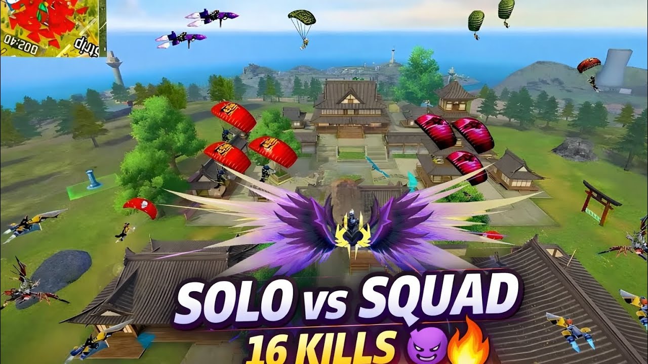 SOLO vs SQUAD | 16 KILLS 😈🔥 | Full Action Gameplay