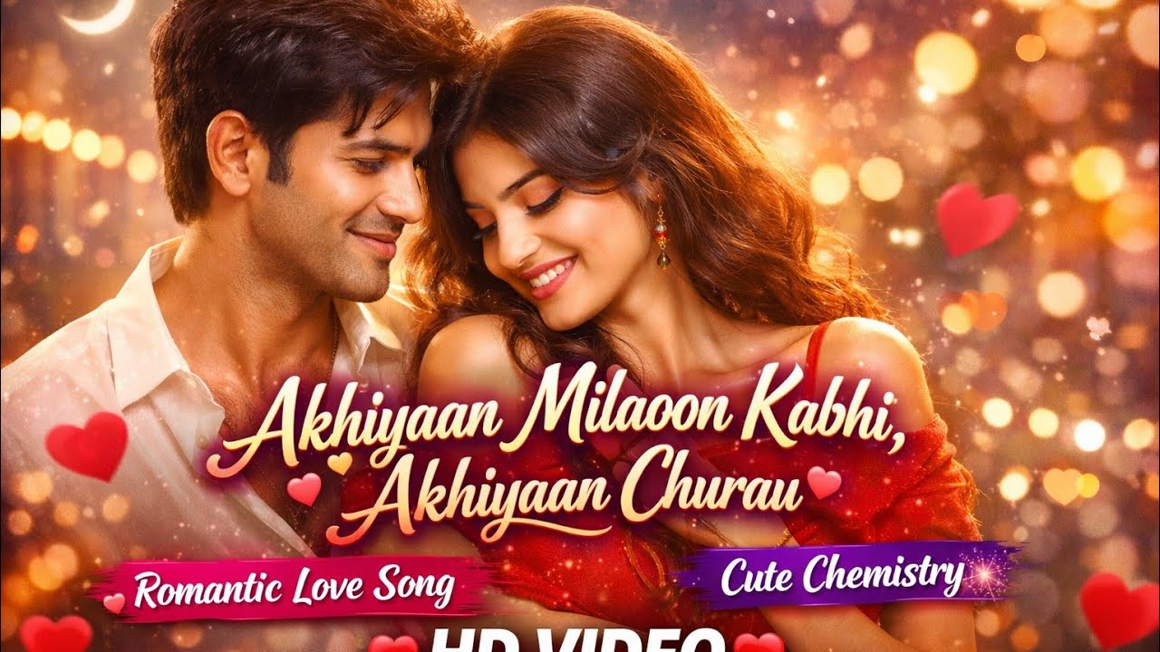 Akhiyaan Milaoon Kabhi Akhiyaan Churau❤️| Romantic Love Song 2026|Cute Chemistry Song|Hindi New Song