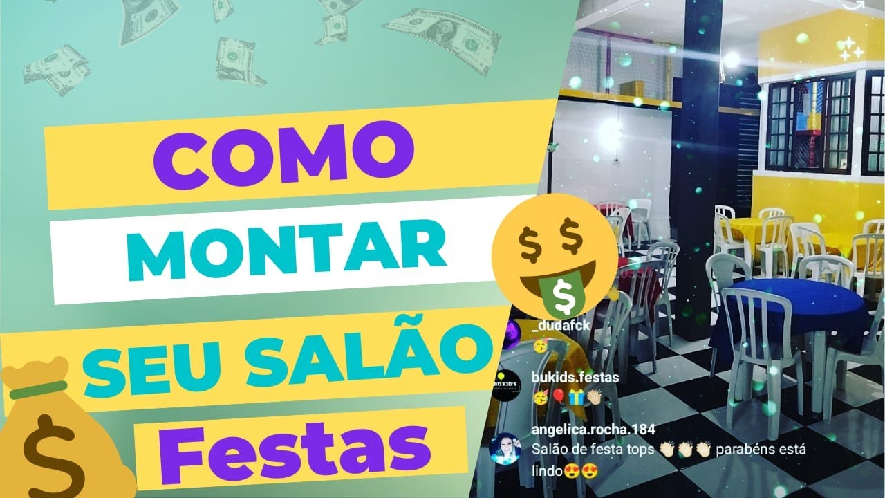 COMO MONTAR UM SALÃO DE FESTAS INFANTIL BUFFET ? E POR ONDE COMEÇAR link na descrição