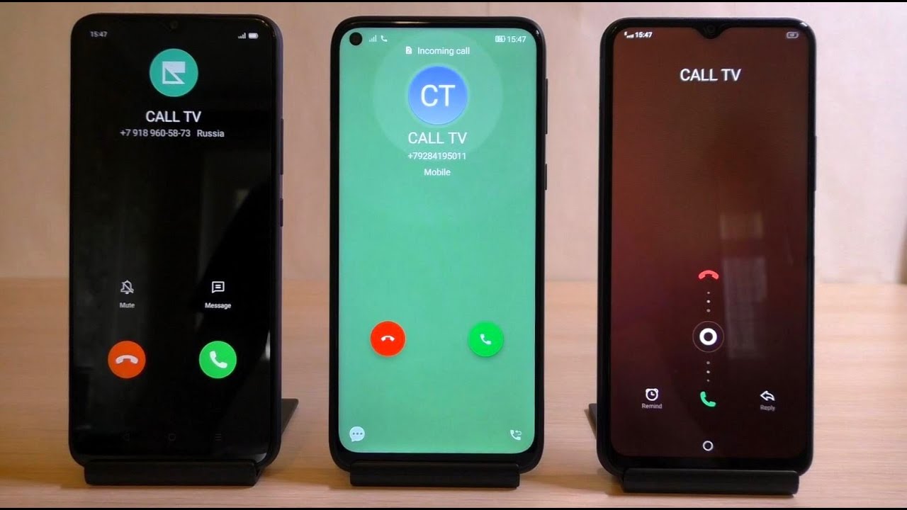 Realme vs Vivo vs Vsmart Incoming Call