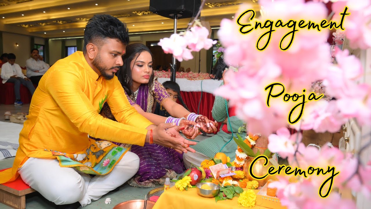 Engagement ki Pooja | Dance Masti | Ganesh Poojan Indian Wedding Rituals | Viral Couple ❤️