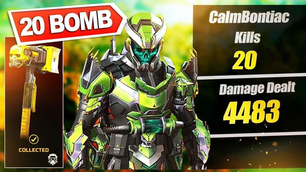 Dropping a 20 Bomb 4k Damage Game with Caustic's new Prestige Skin!