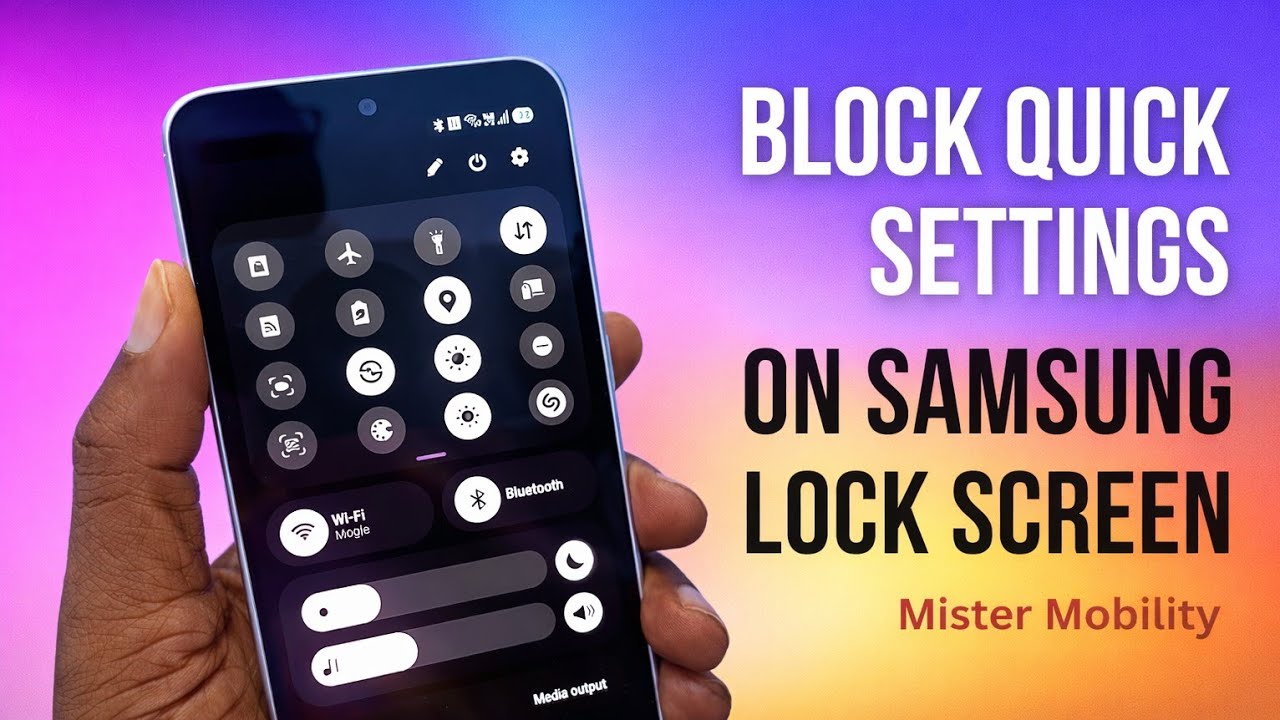 How To Disable Control Panel On Samsung Lock Screen - Block Quick Settings
