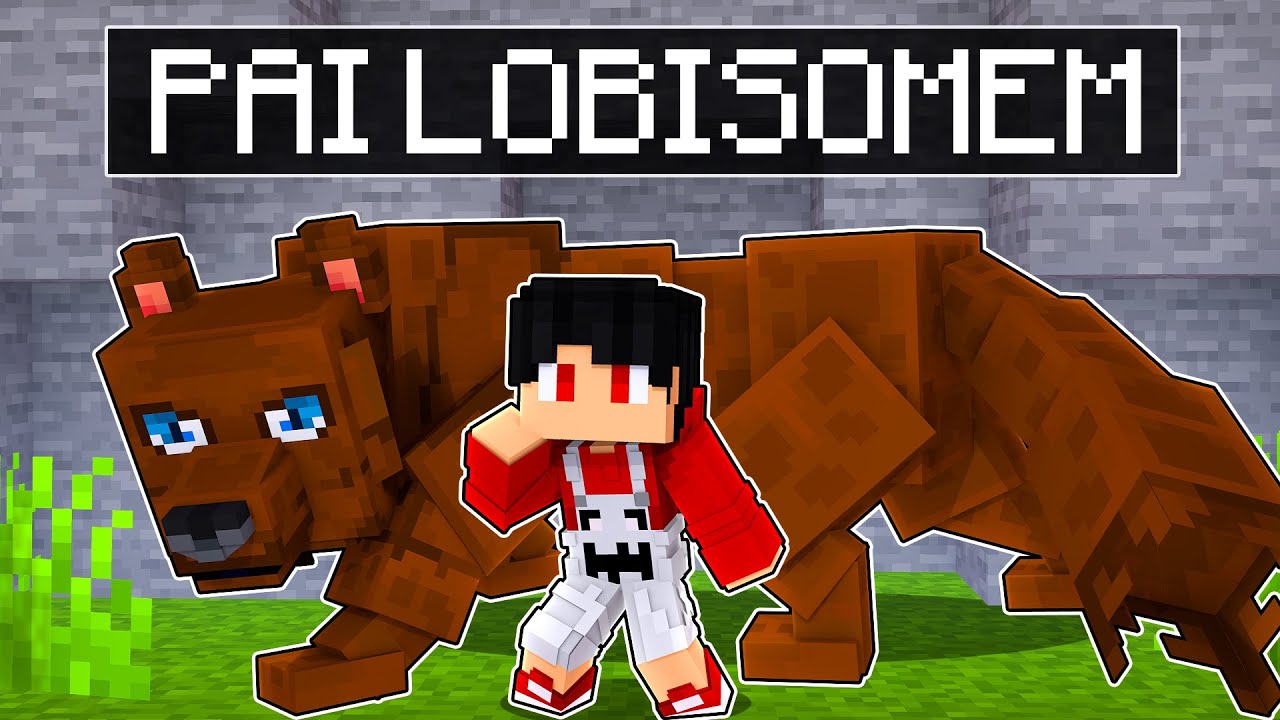 Fui Criado pelo meu PAI LOBISOMEM no Minecraft