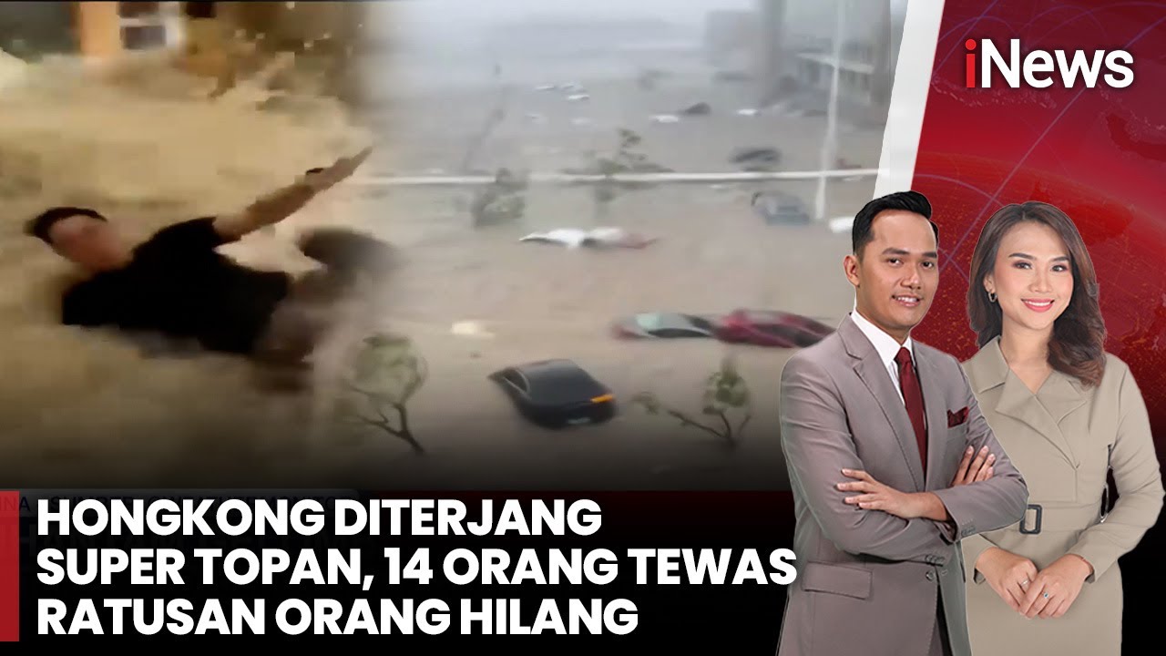 Super Topan Terbesar Dunia Terjang Hongkong, Hotel  Dihantam Banjir Besar | iNews Pagi (25/9)