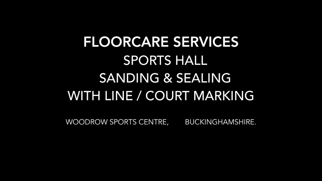 Sports Hall Floor, Sanding, Sealing and Line / Court Marking by Floorcare Services