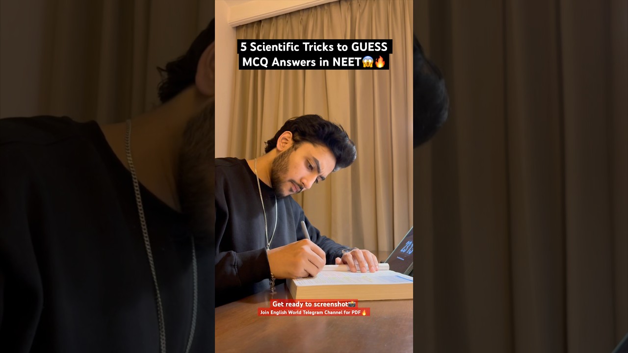 5 Scientific Tricks to GUESS MCQ Answers in NEET😱#neet2025 #neet #neetexam #neetmotivation #trick