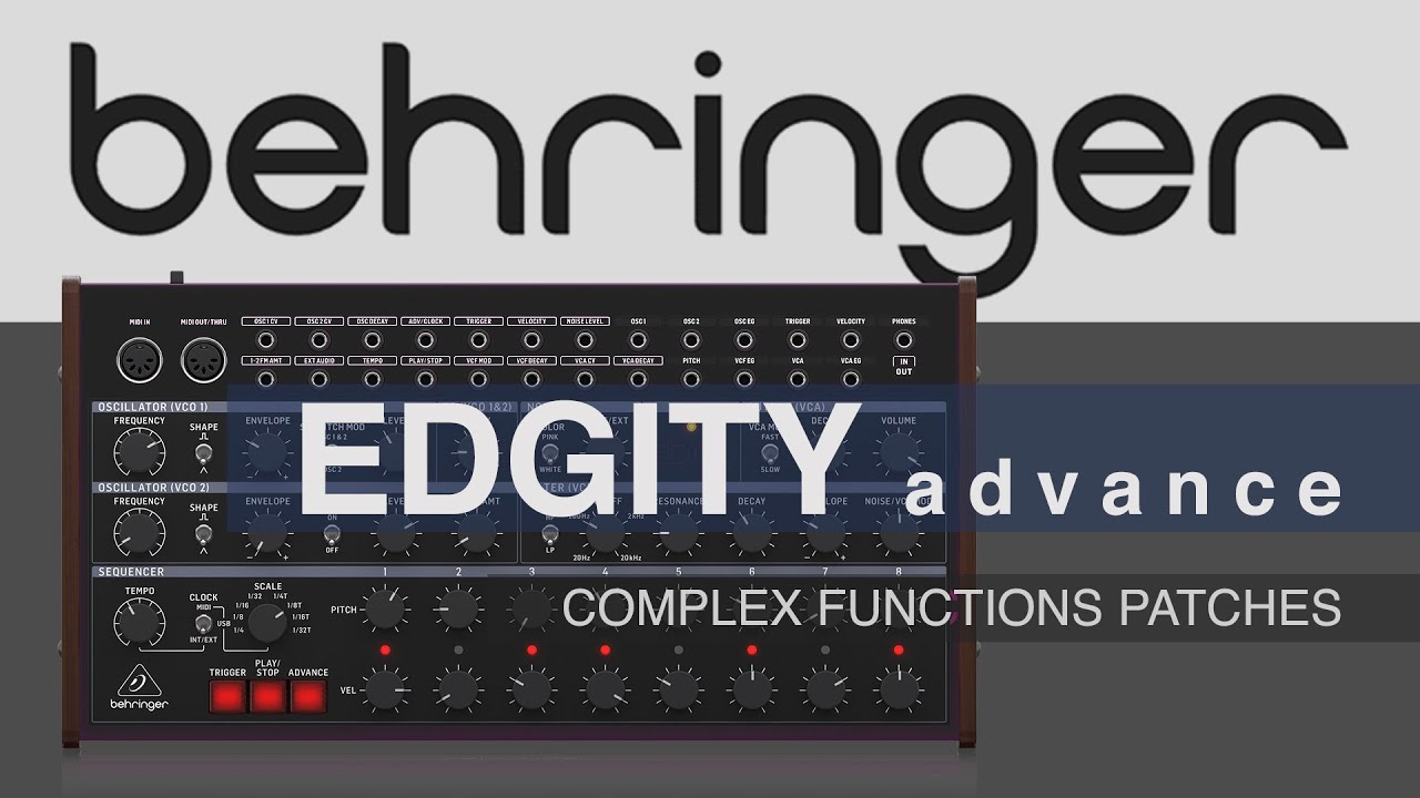 Behringer Edge - 12 COMPLEX PATCHES #edge #patches #behringer