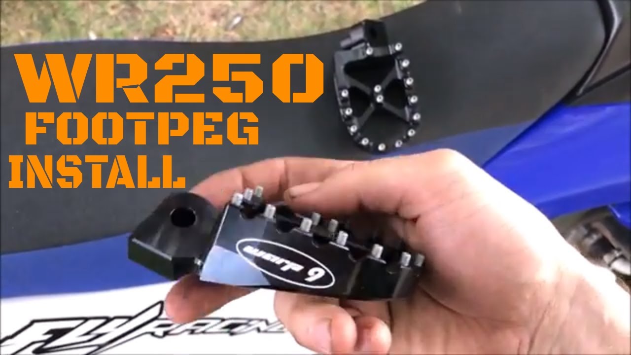 Yamaha WR250 Foot Peg Replacement Video