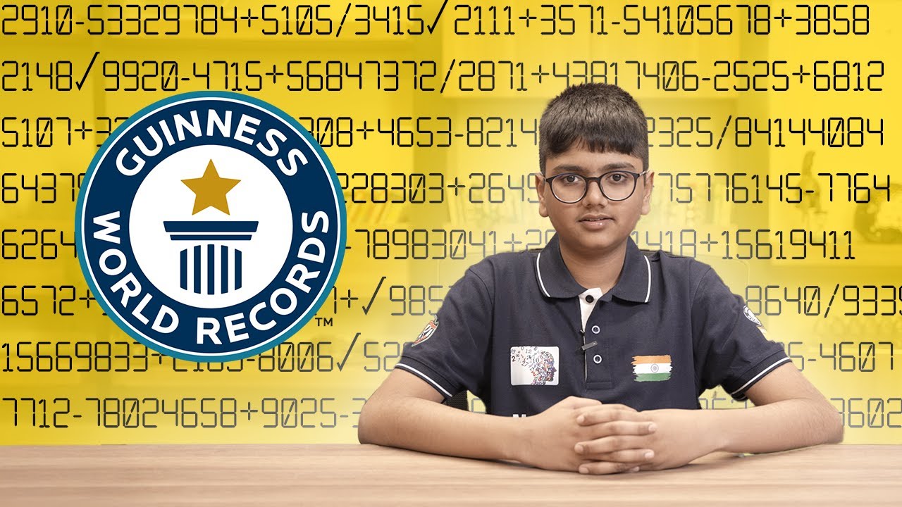Human Calculator does mental maths at record-breaking speed! | Guinness World Records