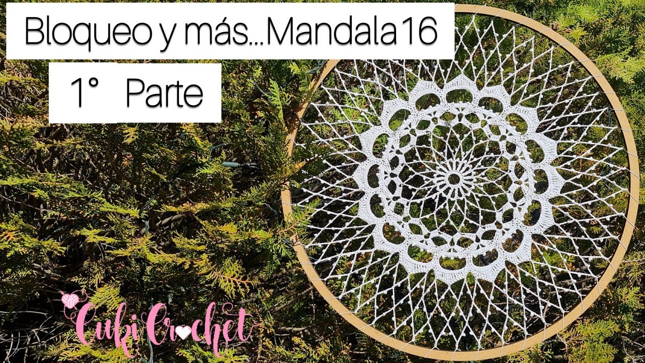 Cómo tejer a crochet Mandala 16 vueltas. Parte 1 Vtas 1-5