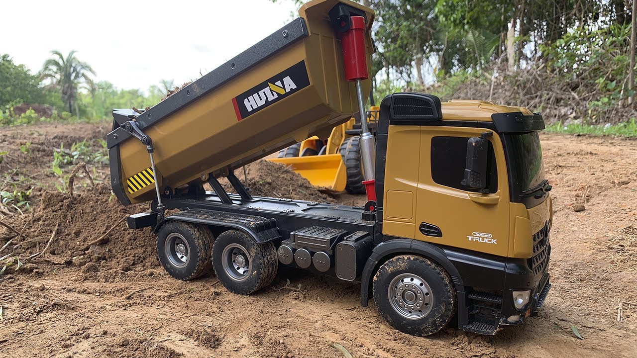 caminhão caçamba rc trator, rc dump truck tractor