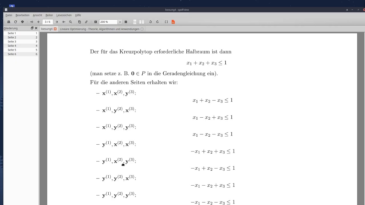 Lineare Optimierung: Simplex-Algorithmus