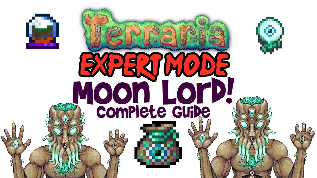 Terraria Moon Lord Guide, Expert Mode & Normal! (Arena, Drops & Fight, Mobile/Console/PC)
