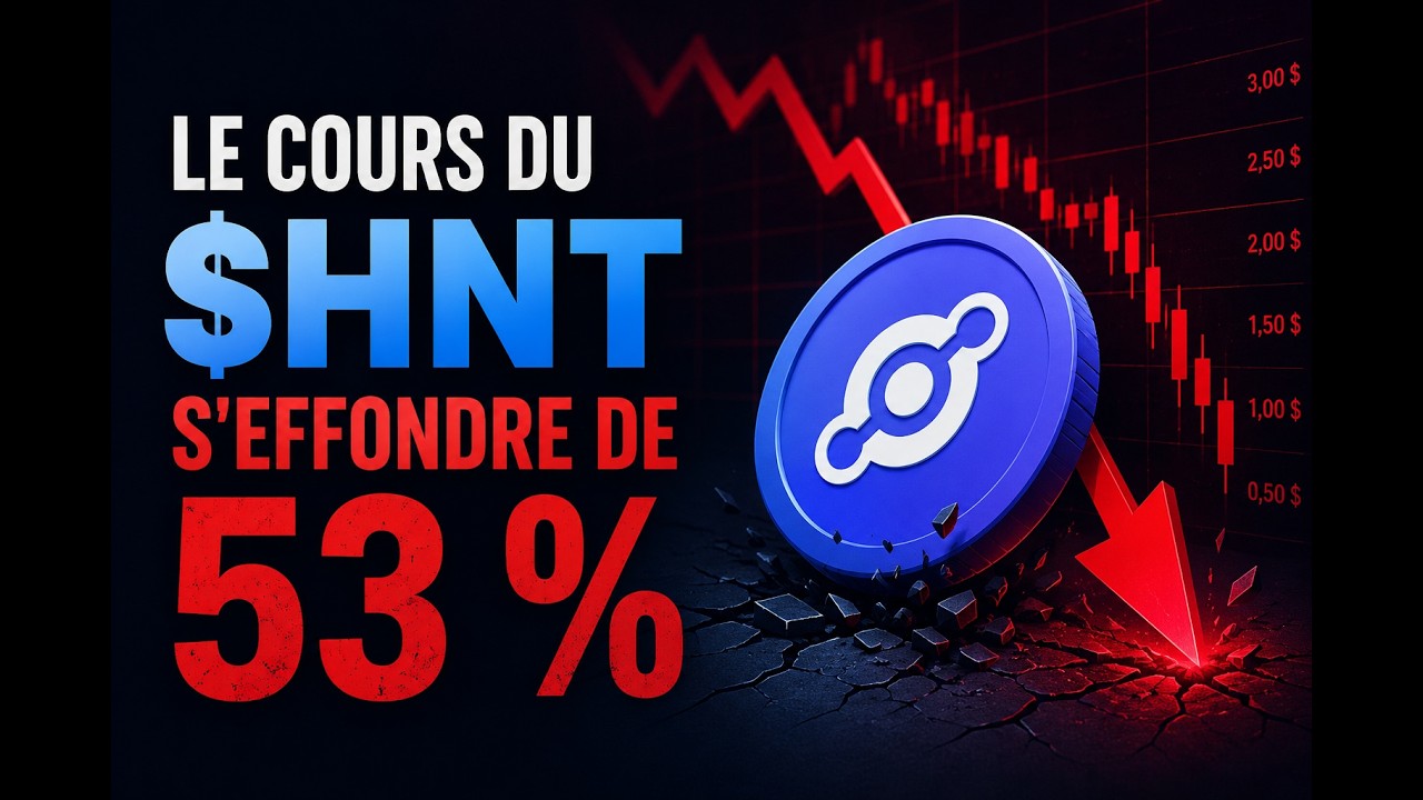 Le cours du $HNT s'effondre de 53 %