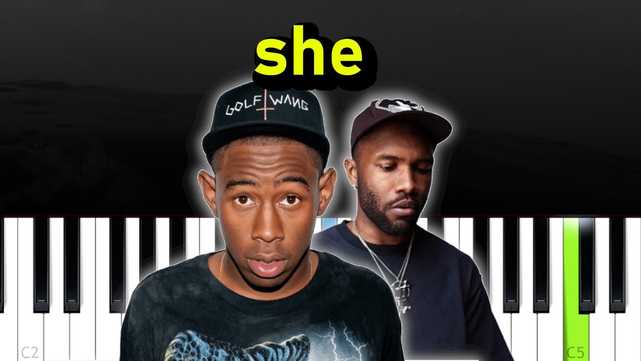 Tyler The Creator - She ft Frank Ocean (Piano tutorial)