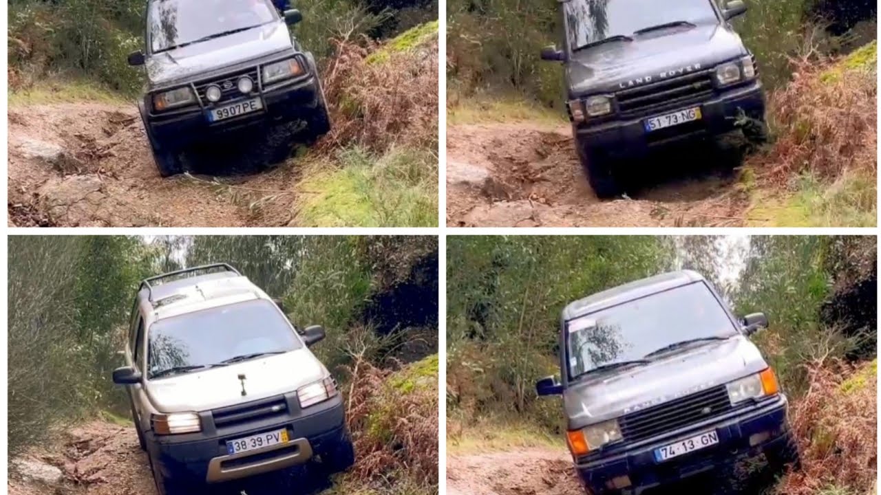 Freelander in the trails with friends