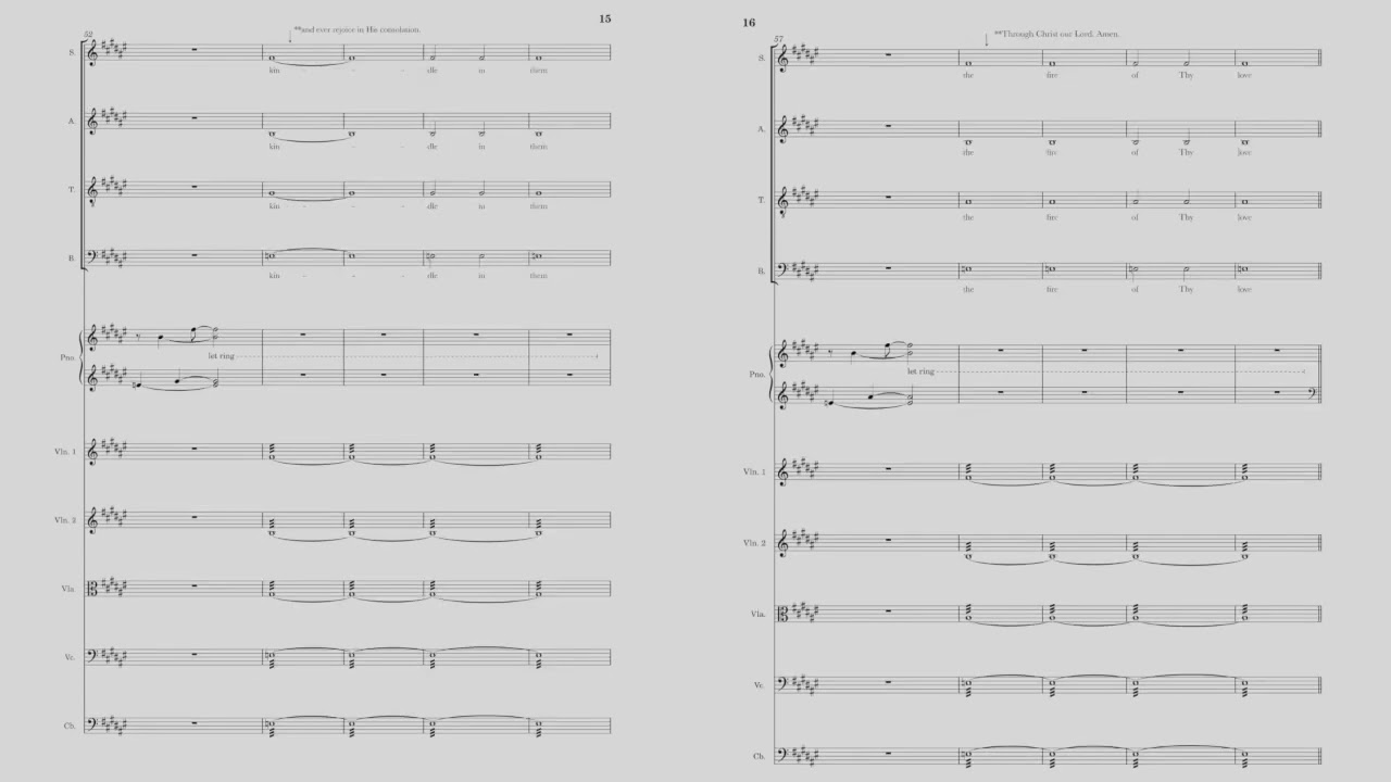 Come, Holy Spirit, Fill the Hearts | Gabriel Sternberg | Full Score with Strings