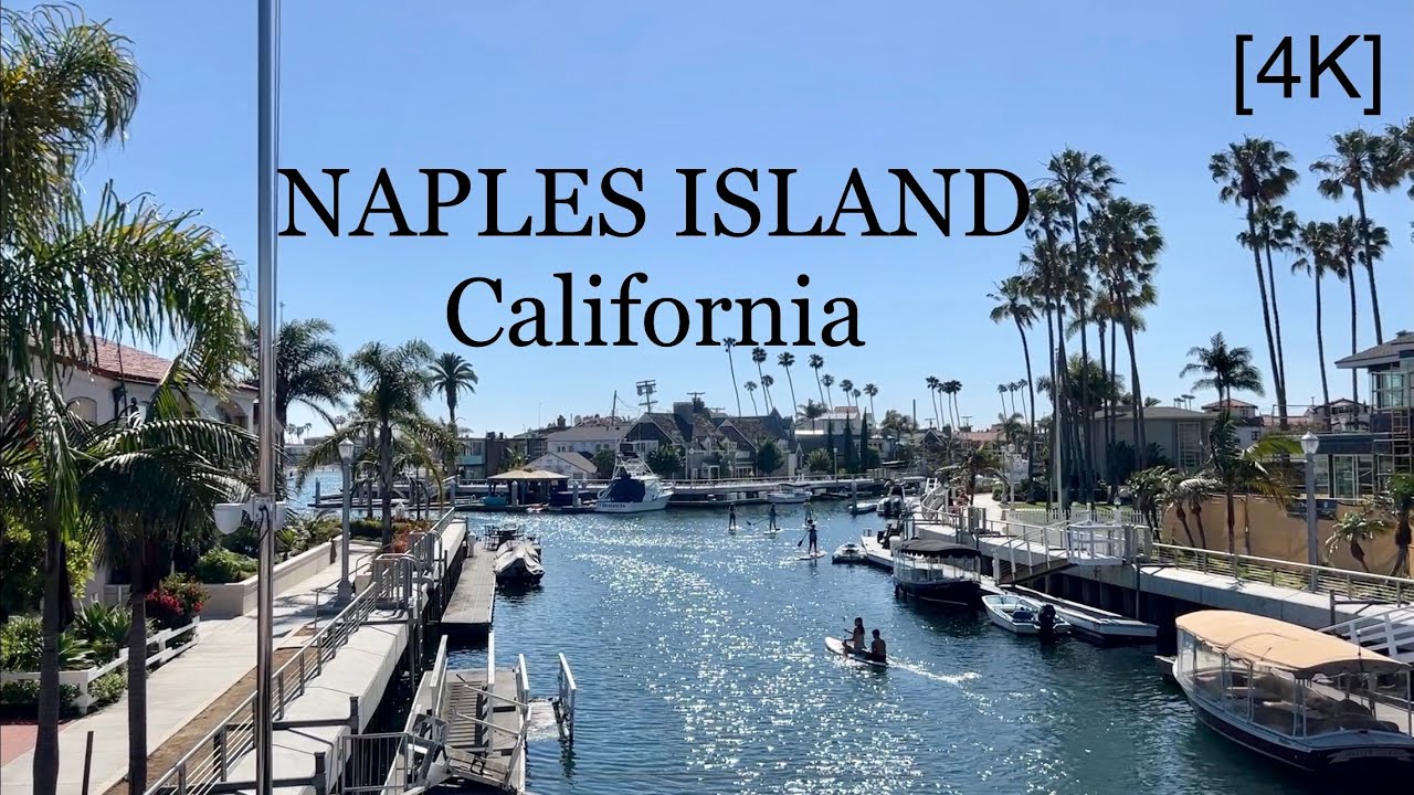 Naples Island, Long Beach, California - 10 minutes walk (1080 HD)