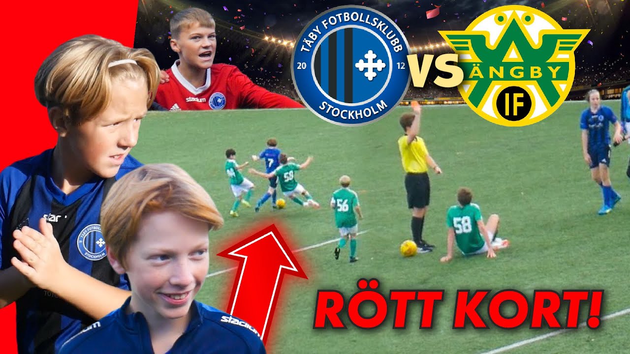 RÖTT KORT EFTER EN BRUTAL TACKLING BAKIFRÅN!! Täby FK-Ängby IF (P09)