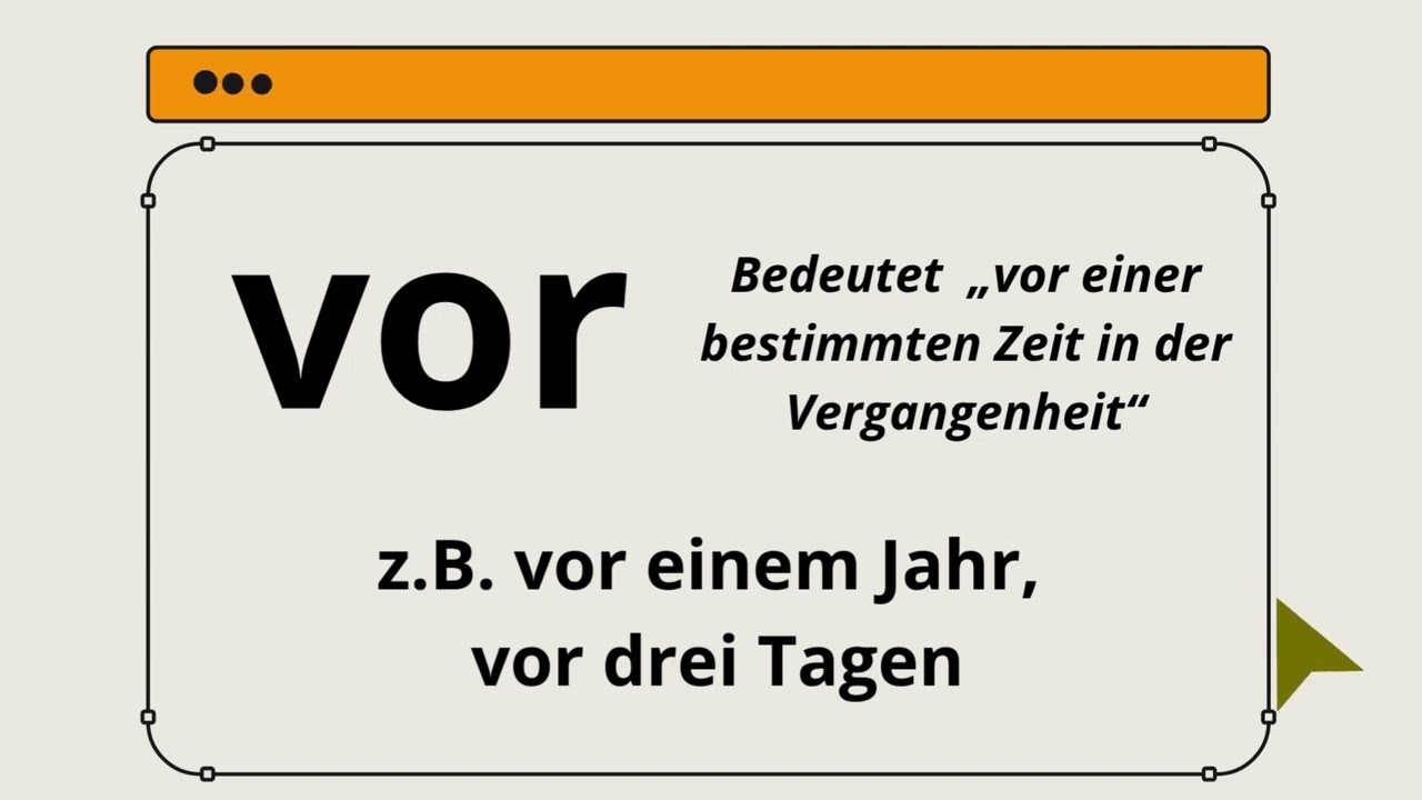 Zeitpr&auml;positionen. International version