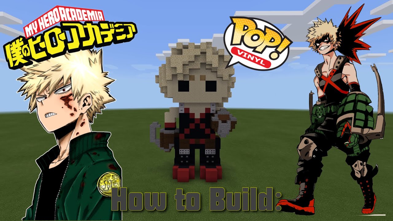 How to Build Katsuki Bakugo from MHA in Minecraft!! [Pop Vinyl Version]