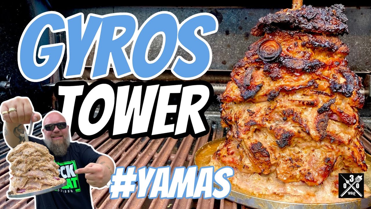 GYROS für Alle ! Im Grill oder Ofen Der Gyros Tower  - 030 BBQ