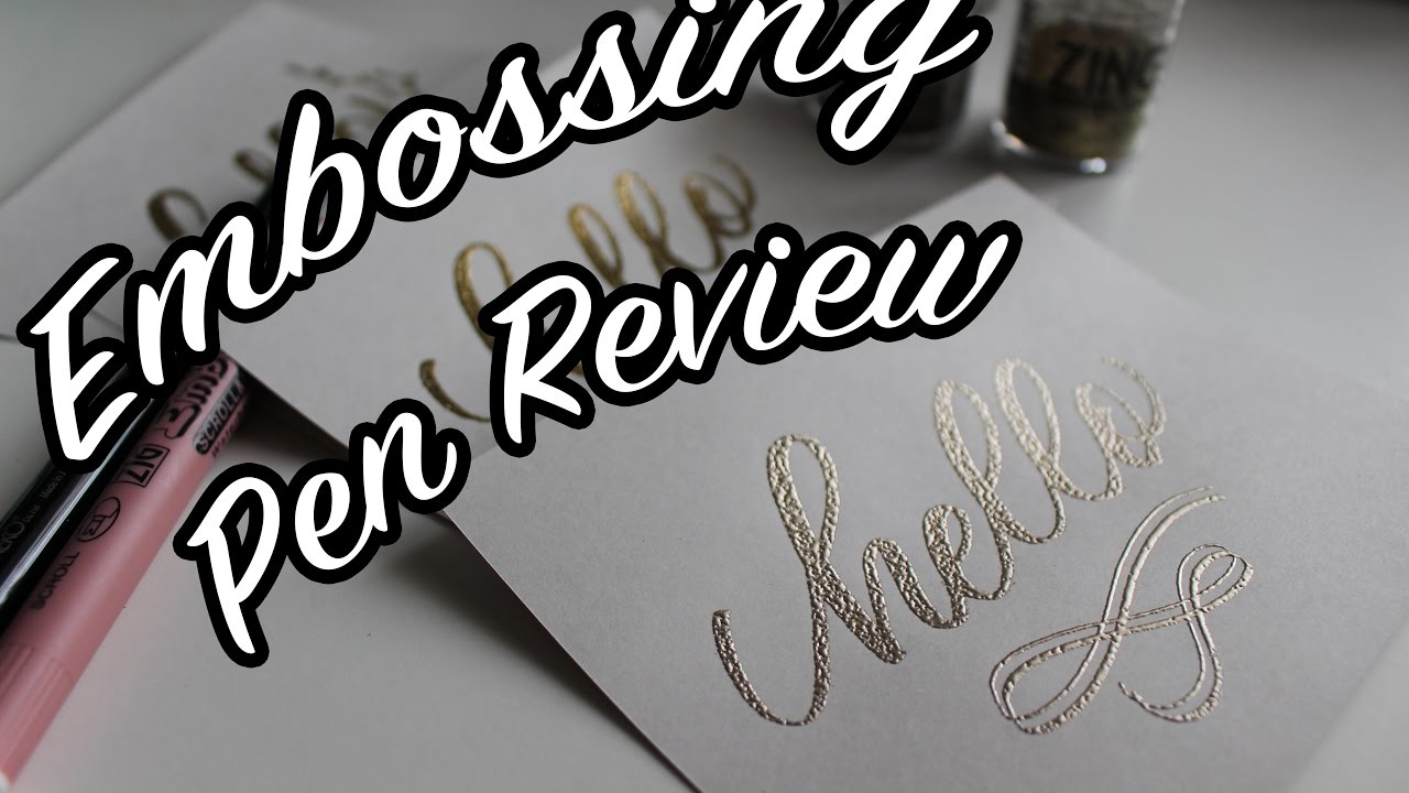 {REVIEW} Embossing Pens